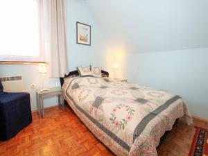 Postel nebo postele na pokoji v ubytování Modern apartment with garden near the Petzen ski area in Eberndorf Carinthia + 37 fotografií