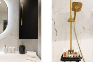 Koupelna v ubytování Juan les pins Suite luxueuse front de mer