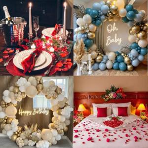 eine Collage von Fotos mit einer Babyparty in der Unterkunft Maison de Ville Ty Art in Quiberon