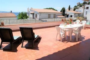 Balkón alebo terasa v ubytovaní Precioso apartamento con vistas en Roses AV-41