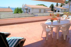Balkón alebo terasa v ubytovaní Precioso apartamento con vistas en Roses AV-41
