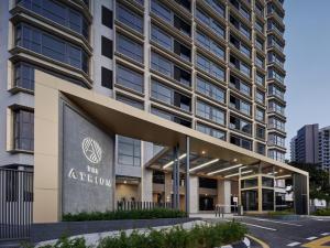 een uitzicht op het asbestgebouw bij The Atrium Ampang by OKBnB - Family Suite 3-Minute Access to the Heart of KL in Kuala Lumpur