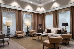 Uma área de estar em Hampton Inn & Suites Orlando/Downtown South - Medical Center