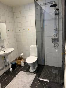 Koupelna v ubytování Torget 14