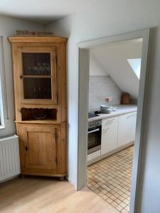 Dapur atau dapur kecil di Charmantes Apartment in Butzbach