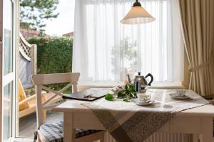 Balkón nebo terasa v ubytování Haus am Park Wohnung Nr3