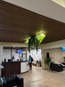 TV a/nebo společenská místnost v ubytování Hotel Soimul