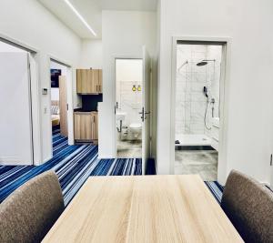 Koupelna v ubytování Hotel Lumi