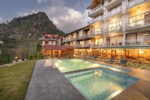Üldine mäevaade või majutusasutusest Echor Himalayan Heights Manali pildistatud vaade