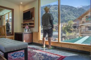 Üldine mäevaade või majutusasutusest Echor Himalayan Heights Manali pildistatud vaade