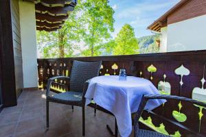 Balkón nebo terasa v ubytování Soldanella 1 by Alpenidyll Apartments + 4 fotografie