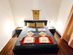 Posteľ alebo postele v izbe v ubytovaní Mila Pet friendly holiday house with private place on the beach