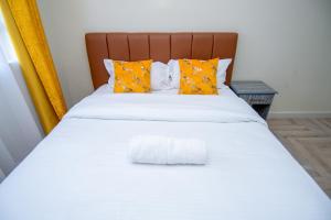 Postel nebo postele na pokoji v ubytování Blink comfort suite- Lion