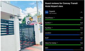 Certificato, attestato, insegna o altro documento esposto da Concey Transit Hotel Airport view