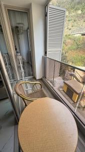 Balkón nebo terasa v ubytování BLACK MOON Apartments