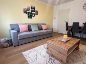 Posezení v ubytování Ferienwohnung Frühauf Geithain