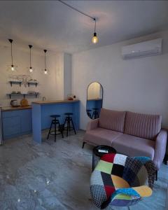 Kuchyň nebo kuchyňský kout v ubytování BLACK MOON Apartments