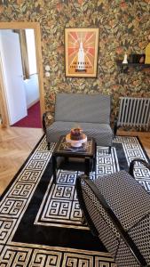 Istumisnurk majutusasutuses Authentic Apartment hotel