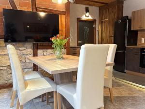 Kuchyň nebo kuchyňský kout v ubytování Ferienhaus Im Gässchen