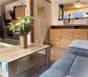 Kuchyň nebo kuchyňský kout v ubytování Ferienhaus Im Gässchen