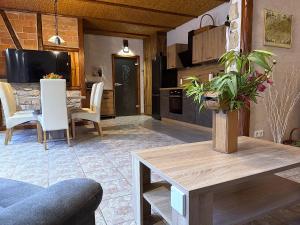 Kuchyň nebo kuchyňský kout v ubytování Ferienhaus Im Gässchen