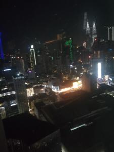 Nespecifikovaný výhled na destinaci Kuala Lumpur nebo výhled na město při pohledu z apartmánu