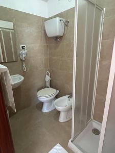 Koupelna v ubytování Hotel Belvedere