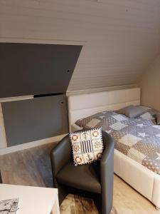 Postel nebo postele na pokoji v ubytování Urlaub am Peenestrom