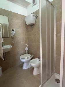 Koupelna v ubytování Hotel Belvedere