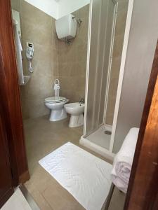 Koupelna v ubytování Hotel Belvedere