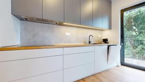 Kuchyňa alebo kuchynka v ubytovaní 3D Park Living Apartment