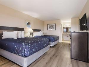 Postel nebo postele na pokoji v ubytování Americas Best Value Inn Refugio