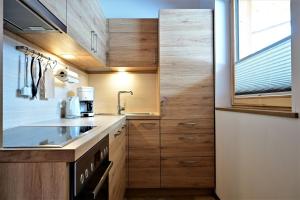 Kuchyň nebo kuchyňský kout v ubytování Apartment Wetterstein