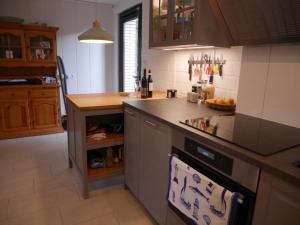 Kuchyň nebo kuchyňský kout v ubytování Ferienhaus 4700 in Burhave