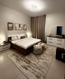 Katil atau katil-katil dalam bilik di Monthly Only, 1BR Aprt,Beach Access,Garden View