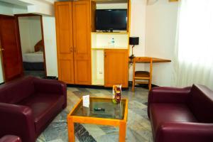 TV a/nebo společenská místnost v ubytování Hotel la Giralda