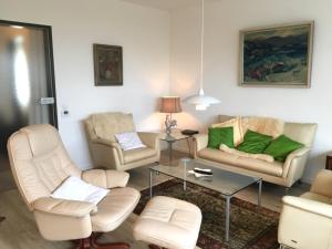 Posezení v ubytování Strandnahe Ferienwohnung mit Terrasse