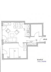 a floor plan of a house at Apartment 29 "Heimathafen 29", Apartmenthaus Hafenspitze, Blickrichtung InnenstadtBinnenhafen in Eckernförde