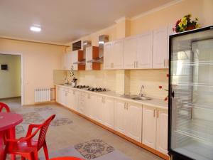A cozinha ou cozinha compacta de Raduga Guest House