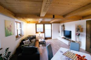TV a/nebo společenská místnost v ubytování HauserA Appartement