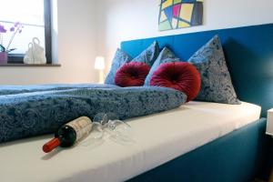 Postel nebo postele na pokoji v ubytování HauserA Appartement