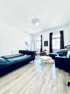 Ένα ή περισσότερα κρεβάτια σε δωμάτιο στο Comfy Studio Apt for up to 3P, 10Min to FAC Platz