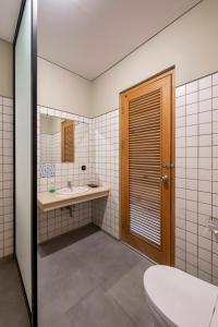 Koupelna v ubytování Mogens Guesthouse