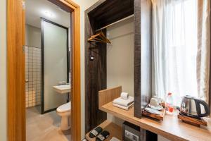 Koupelna v ubytování Mogens Guesthouse