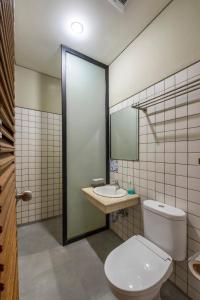 Koupelna v ubytování Mogens Guesthouse