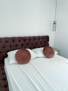 Postel nebo postele na pokoji v ubytování BLACK MOON Apartments