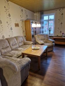 Posezení v ubytování Großes Ferienhaus Nordhastedt 2- 6 Personen 16 km zur Nordsee 24 km Büsum 45km St Peter Ording