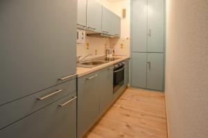 Kuchyň nebo kuchyňský kout v ubytování FeWo Vaupel - Nr 27 - Strandhotel