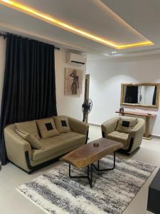 Posezení v ubytování Accommodation Guru