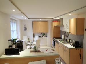 Kuchyň nebo kuchyňský kout v ubytování Ferienwohnung Nayla im Frankenwald